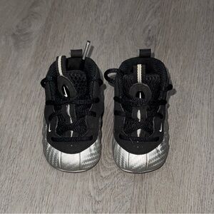 Nike Lil Posite One Chrome White-Black Size 3c